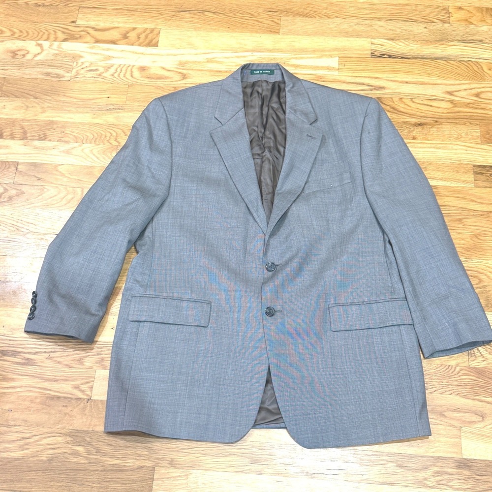 Lauren Ralph Lauren Mens 44R Tan Wool Blazer Sport Coat Made in Canada 2-Button